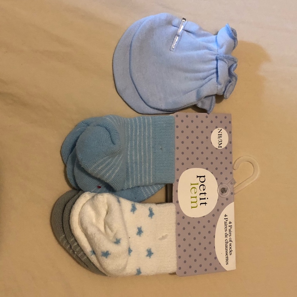 Baby mittens and socks